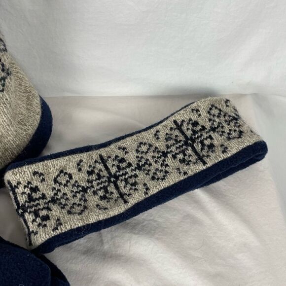 Vintage Knit Wool Winter Hat, Headband, & Mitts Set - Picture 4 of 7